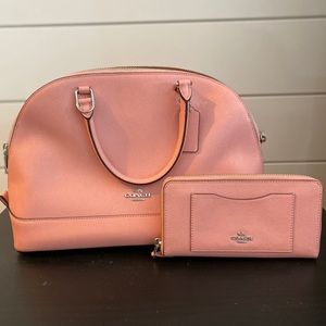 Coach purse & matching wallet (factory)
